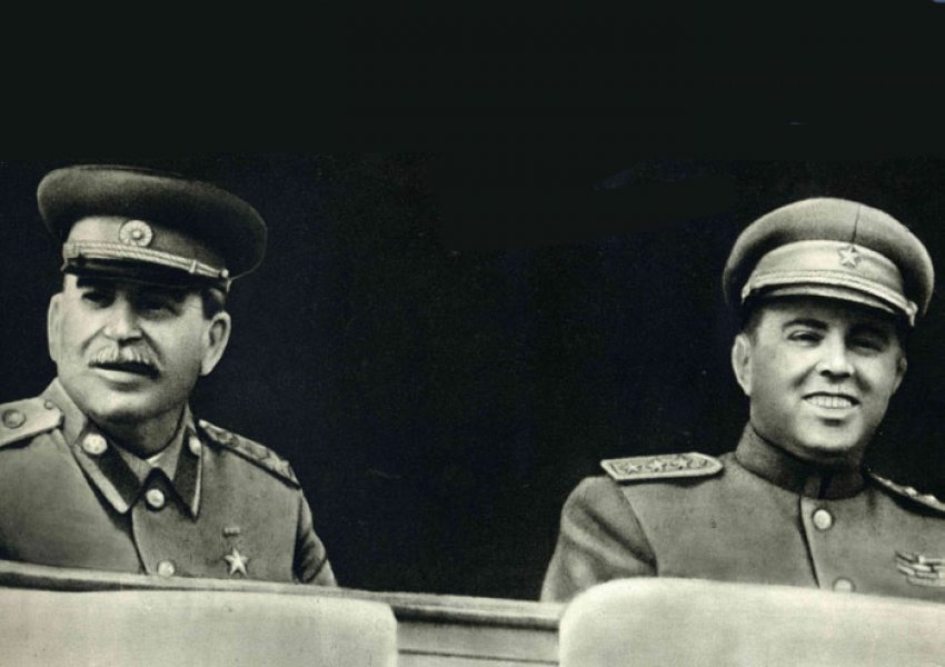 Josef Stalin a Enver Hoxha