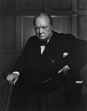 Britský ministerský předseda Winston Churchill, který rozhodně trval na pokračování ve válce s Německem Britský ministerský předseda Winston Churchill, který rozhodně trval na pokračování ve válce s Německem