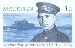 Portrét Marineska na moldavské známce Portrét Marineska na moldavské známce